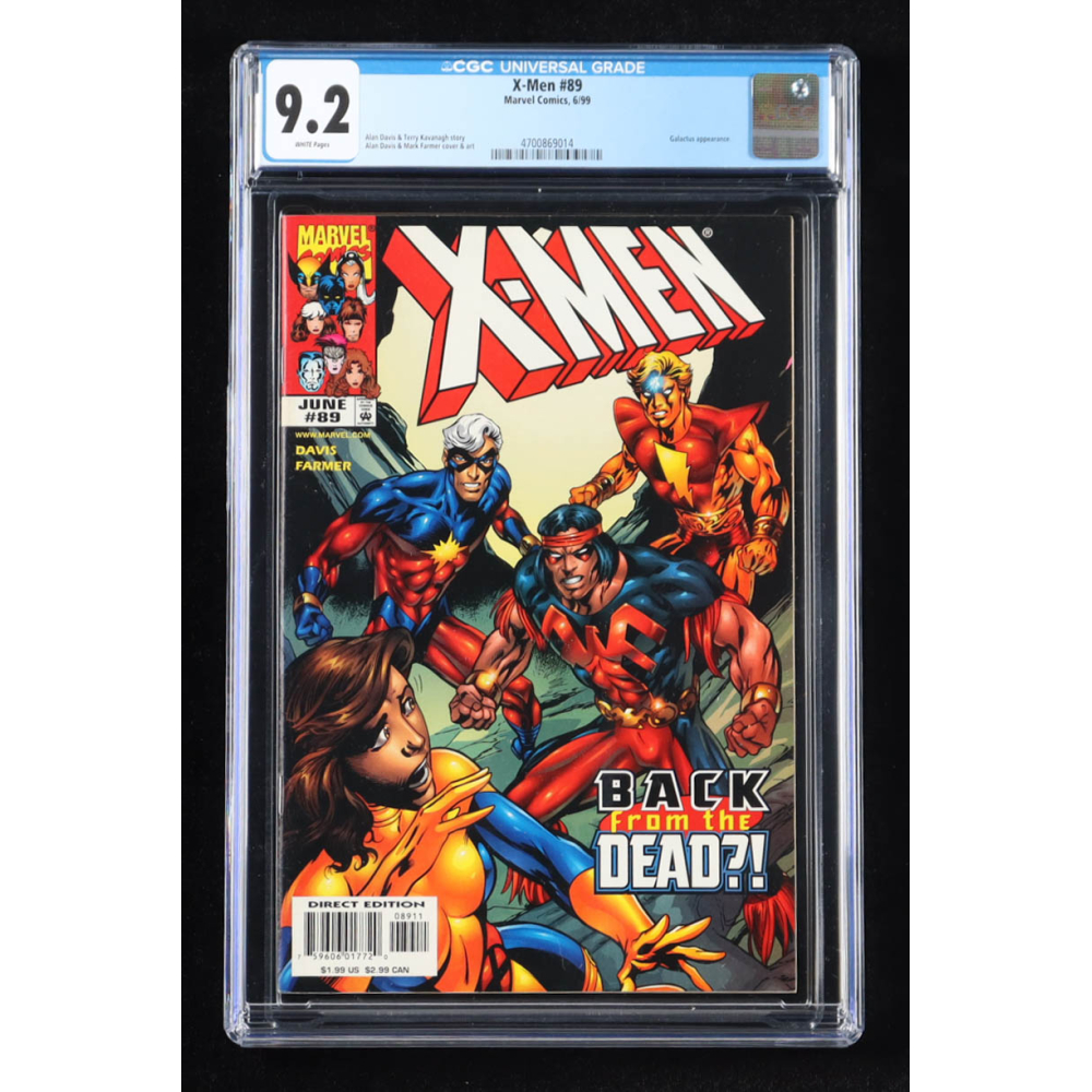 1999 "X-Men" Issue #89 Marvel Comic Book (CGC 9.2) at PristineAuction.com