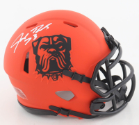 Joe Thomas Signed Browns Rave Alternate Speed Mini Helmet (Schwartz) at PristineAuction.com