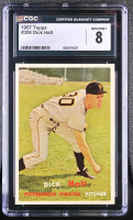 Dick Hall 1957 Topps #308 (CGC 8) at PristineAuction.com