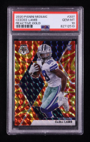 CeeDee Lamb 2020 Panini Mosaic Mosaic Reactive Gold #207 RC (PSA 10) at PristineAuction.com