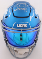 2025-26 Lions Full-Size Authentic On-Field Alternate Speed-Flex Helmet with (4) Including Sam Laporta, Jahmyr Gibbs, Amon-Ra St. Brown, Jameson Williams (Beckett & Fanatics) at PristineAuction.com
