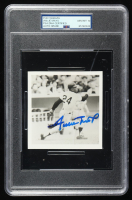 Willie Mays Signed Giants 4x4 Photo (PSA | Autograph Graded 10) at PristineAuction.com