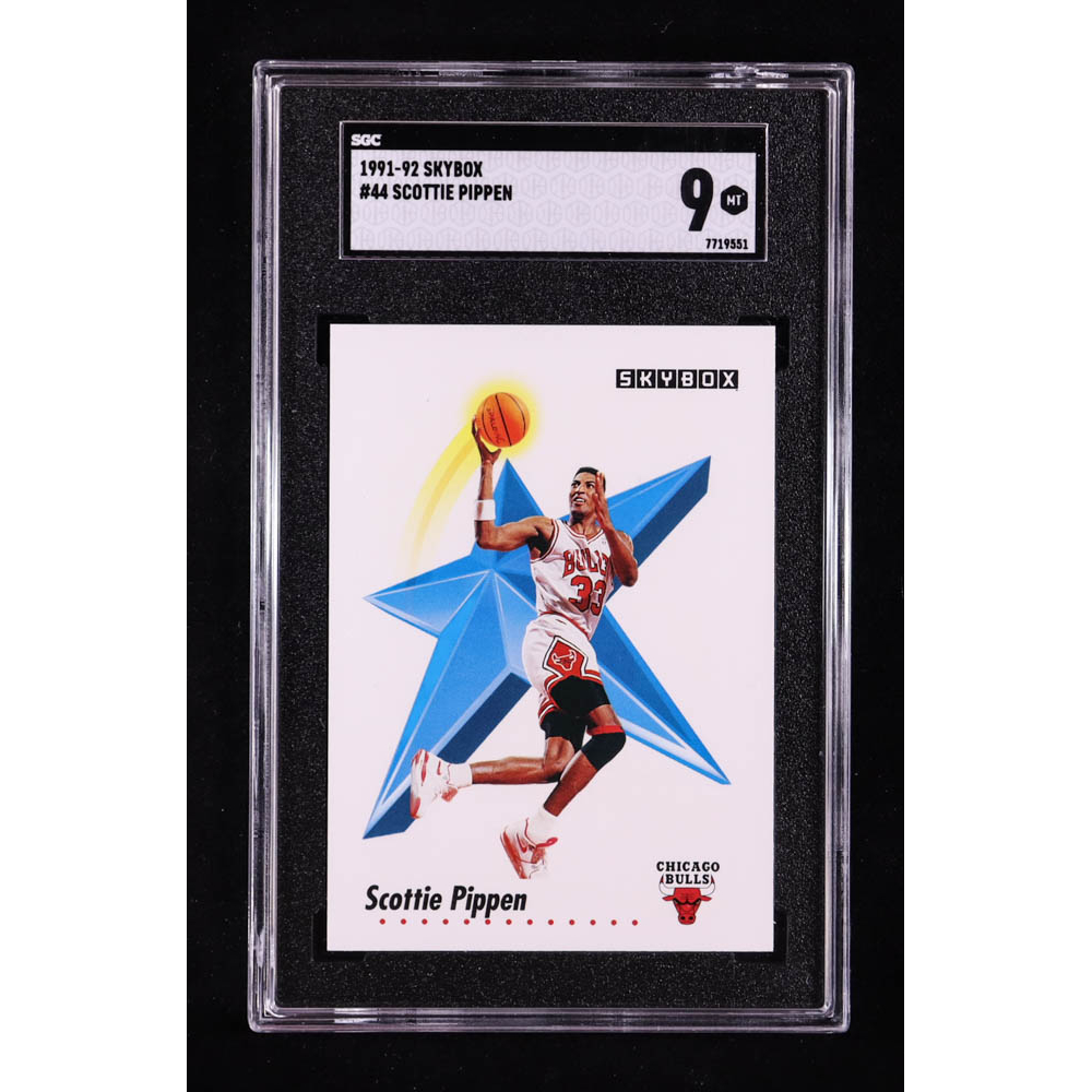 Scottie Pippen 1991-92 Skybox #44 (SGC 9) at PristineAuction.com