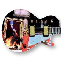 Geddy Lee Signed "Rush: Moving Pictures" Custom Les Paul Style Guitar (JSA) at PristineAuction.com