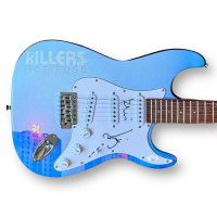 Brandon Flowers & Ronnie Vannucci Signed "The Killers" Custom Stratocaster Guitar (JSA) at PristineAuction.com