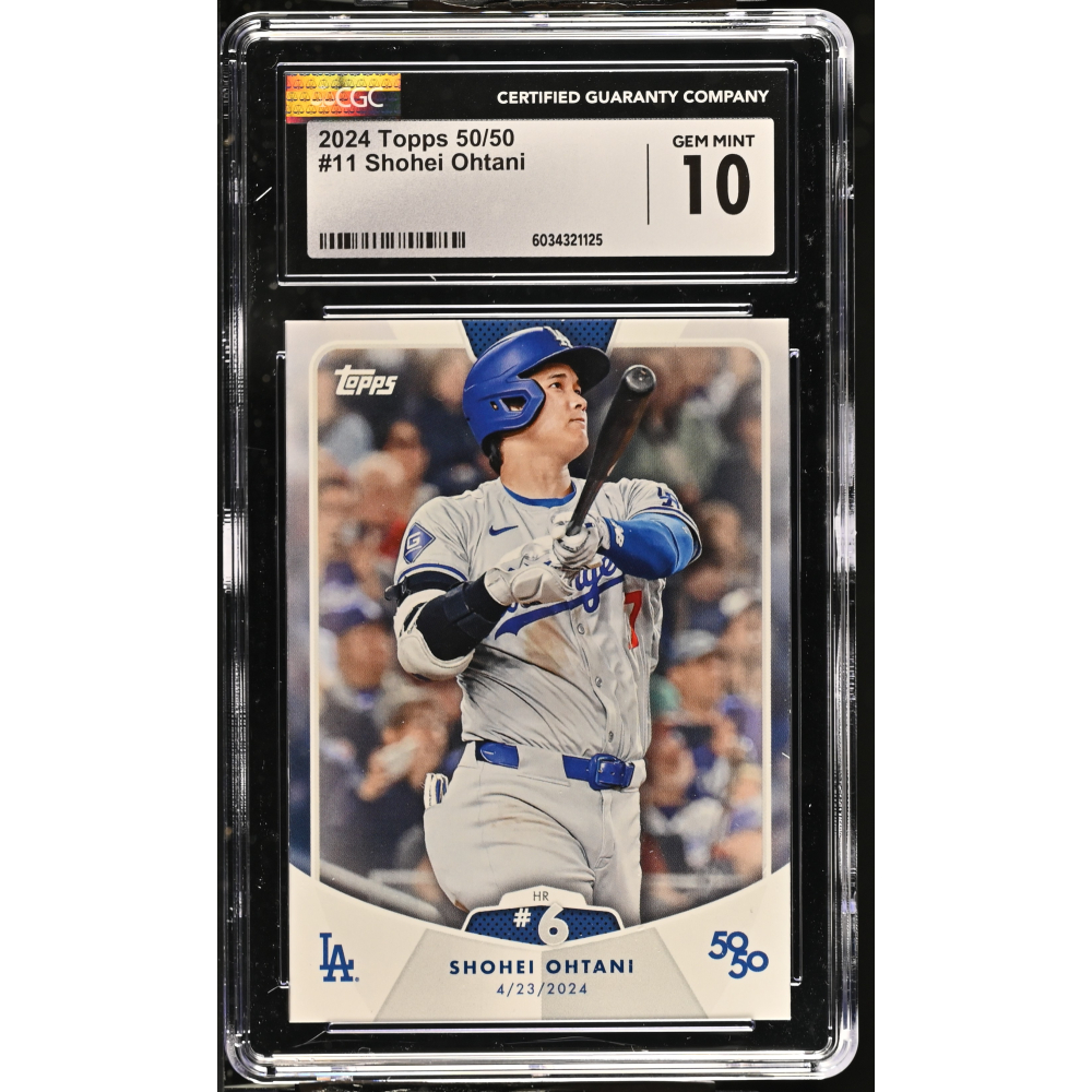 Shohei Ohtani 2024 Topps 50/50 #11 (CGC 10) at PristineAuction.com