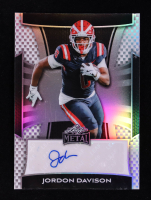 Jordon Davison 2025 Leaf Metal Silver Holo Autographs #BAJD1 #5/25 RC at PristineAuction.com