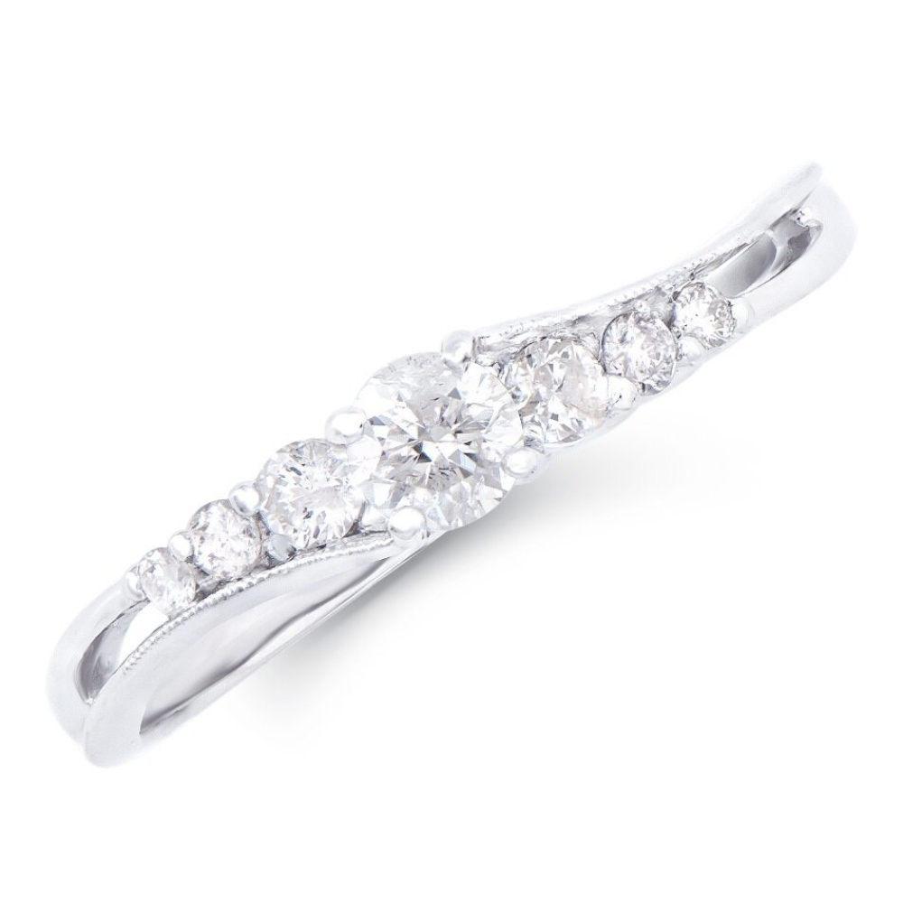 0.40 CTW Natural Diamond Ring Mounted In White Gold H-I, I1-I2 | Estimated Retail Value: $5,585  (IGI) at PristineAuction.com