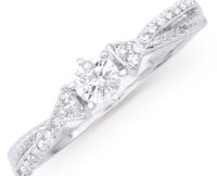 0.32 CTW Natural Diamond Ring Mounted In White Gold H-I, I1-I2 | Estimated Retail Value: $5,455 (IGI) at PristineAuction.com