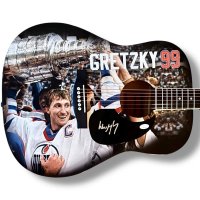 Wayne Gretzky Signed Oilers Custom Acoustic Guitar (JSA) at PristineAuction.com