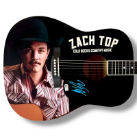 Zach Top Signed "Cold Beers & Country Music" Custom Acoustic Guitar (Beckett) at PristineAuction.com