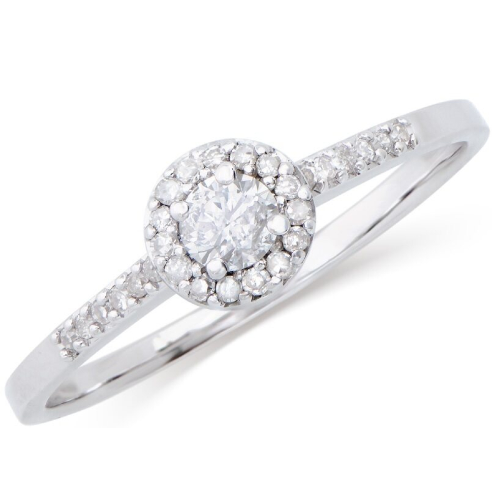 0.33 CTW Natural Diamond Ring Mounted In White Gold H-I, I1-I2 | Estimated Retail Value: $5,658 (IGI) at PristineAuction.com