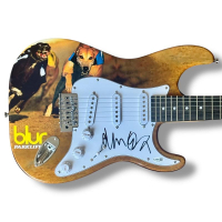 Damon Albarn Signed "Blur" Custom Stratocaster Guitar (JSA) at PristineAuction.com
