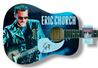 Eric Church Signed Custom Acoustic Guitar (JSA) at PristineAuction.com