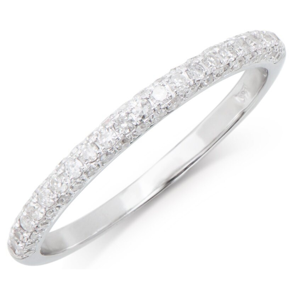 0.37 CTW Natural Diamond Ring Mounted In White Gold H-I, I1-I2 | Estimated Retail Value: $5,655 (IGI) at PristineAuction.com