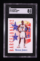 Michael Jordan 1991-92 SkyBox #534 USA (SGC 8) at PristineAuction.com