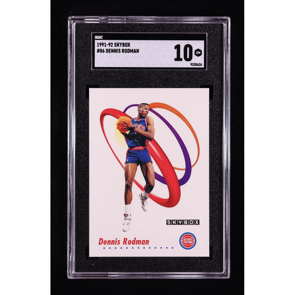 Dennis Rodman 1991-92 Skybox #86 (SGC 10) at PristineAuction.com