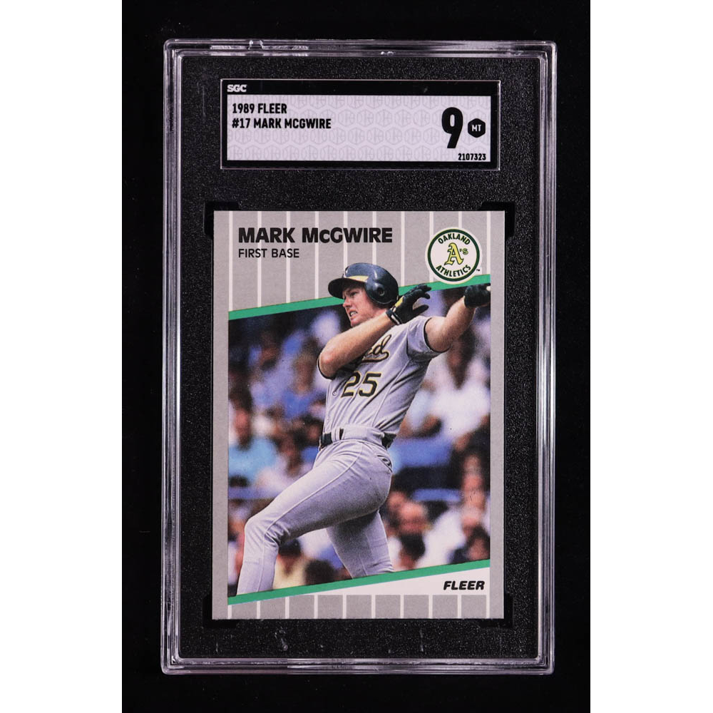 Mark McGwire 1989 Fleer #17 (SGC 9) at PristineAuction.com