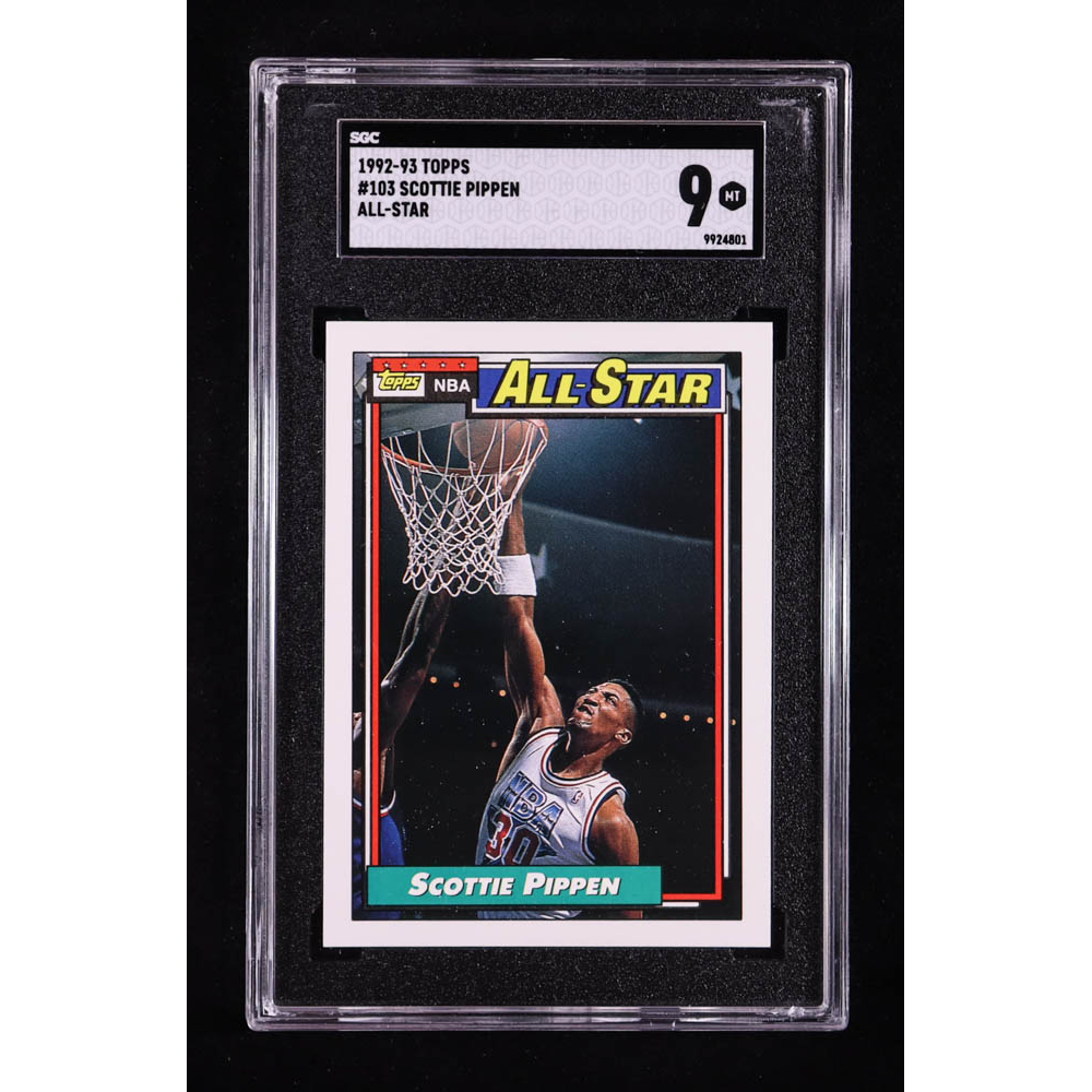 Scottie Pippen 1992-93 Topps All-Star #103 (SGC 9) at PristineAuction.com