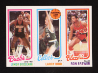 Junior Bridgeman / Larry Bird / Ron Brewer 1980-81 Topps #49 at PristineAuction.com