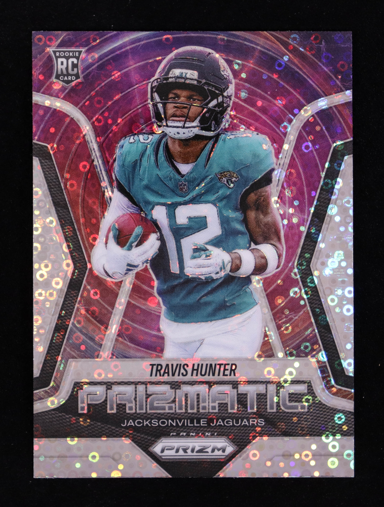 Travis Hunter 2025 Panini Prizm Prizmatic Prizms No Huddle #12 RC