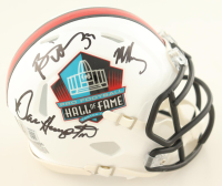 Mike Singletary, Brian Urlacher & Dan Hampton Signed Hall Of Fame Logo Speed Mini Helmet (Beckett) at PristineAuction.com
