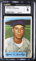 Myron Ginsberg 1954 Bowman #52 (CGC 6) at PristineAuction.com