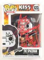 Ace Frehley Signed "Kiss" #123 The Spaceman Funko Pop! Vinyl Figure with Hand-Drawn Ace of Hearts Sketch (ACOA) at PristineAuction.com