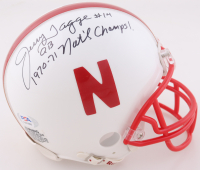 Tommie Frazier & Jerry Tagge Signed Nebraska Cornhuskers Mini Helmet (PSA) Nebraska's Only Back to Back QBS at PristineAuction.com