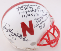 Johnny Rodgers, Jerry Tagge, Jeff Kinney Signed Nebraksa Cornhuskers Mini Helmet (PSA) Game of the Century Stars at PristineAuction.com