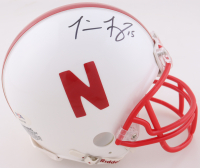 Tommie Frazier  & Tom Osborne Signed Nebraska Cornhuskers Mini Helmet Inscribed "94 95 National Champs" (PSA) at PristineAuction.com