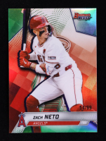 Zach Neto 2025 Bowman's Best Green Refractors #47 #54/99 at PristineAuction.com