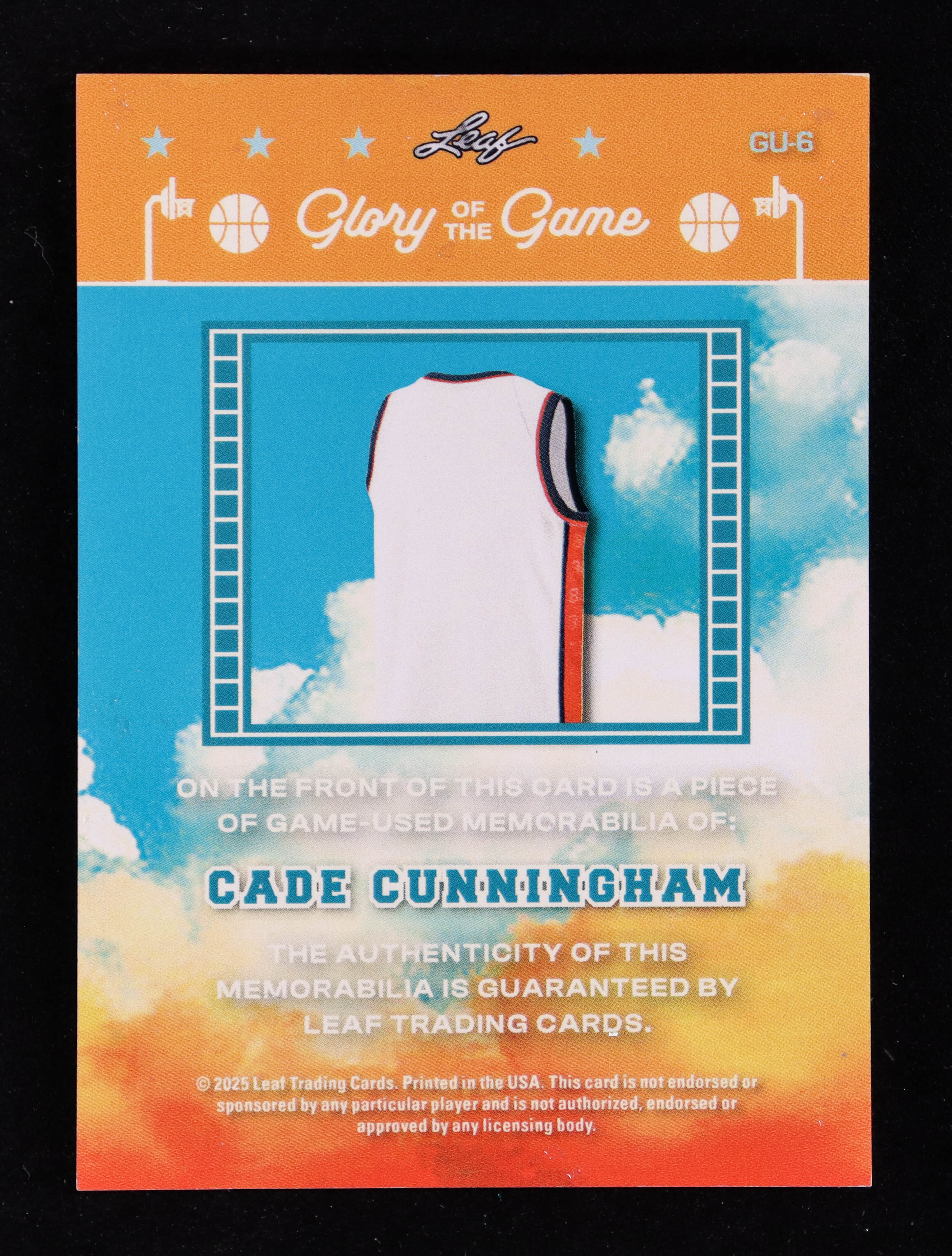 Cade Cunningham 2025 Leaf Glory Of The Game Rainbow Swatch #GU6 #15/20 at PristineAuction.com Cade Cunningham 2025 Leaf Glory Of The Game Rainbow Swatch #GU6 #15/20 at PristineAuction.com