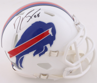 Dawson Knox Signed Bills Speed Mini Helmet (JSA) at PristineAuction.com
