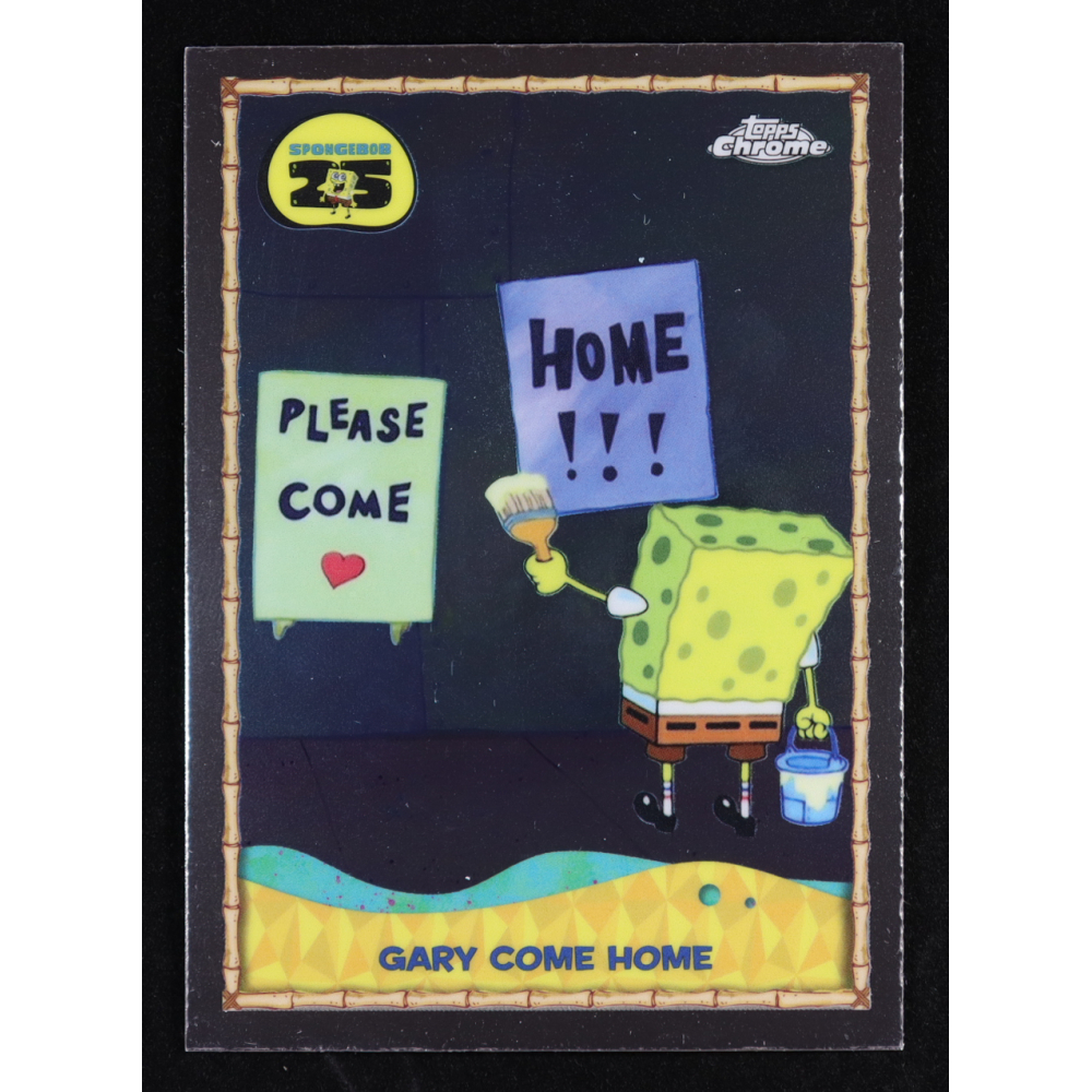Gary Come Home 2025 Topps Chrome SpongeBob Squarepants 25th Anniversary Inserts #254 at PristineAuction.com