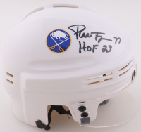 Pierre Turgeon Signed Sabres Mini Helmet Inscribed "HOF 23" (JSA) at PristineAuction.com