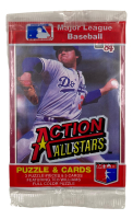 1984 Donruss Action All-Stars Puzzle & Cards Pack at PristineAuction.com