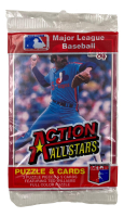 1984 Donruss Action All-Stars Puzzle & Cards Pack at PristineAuction.com