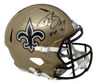 Drew Brees Signed Saints Full-Size Speed Helmet Inscribed "HOF 26" (Beckett) at PristineAuction.com