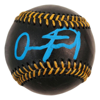 Eduardo Quintero Signed OML Black Leather Baseball (Beckett) at PristineAuction.com