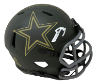 George Pickens Signed Cowboys Salute to Service Alternate Speed Mini Helmet (JSA) at PristineAuction.com