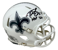 Drew Brees Signed Saints Salute to Service Alternate Speed Mini Helmet Inscribed "HOF 26" (Beckett) at PristineAuction.com