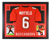 Baker Mayfield Signed Custom Framed Jersey (Beckett) at PristineAuction.com
