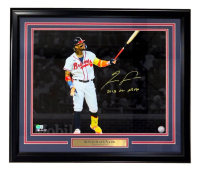 Ronald Acuna Jr. Signed Braves Custom Framed Photo Inscribed "2023 NL MVP" (Beckett) at PristineAuction.com