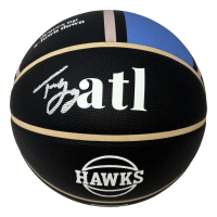 Trae Young Signed Hawks City Edition Basketball (Fanatics) at PristineAuction.com