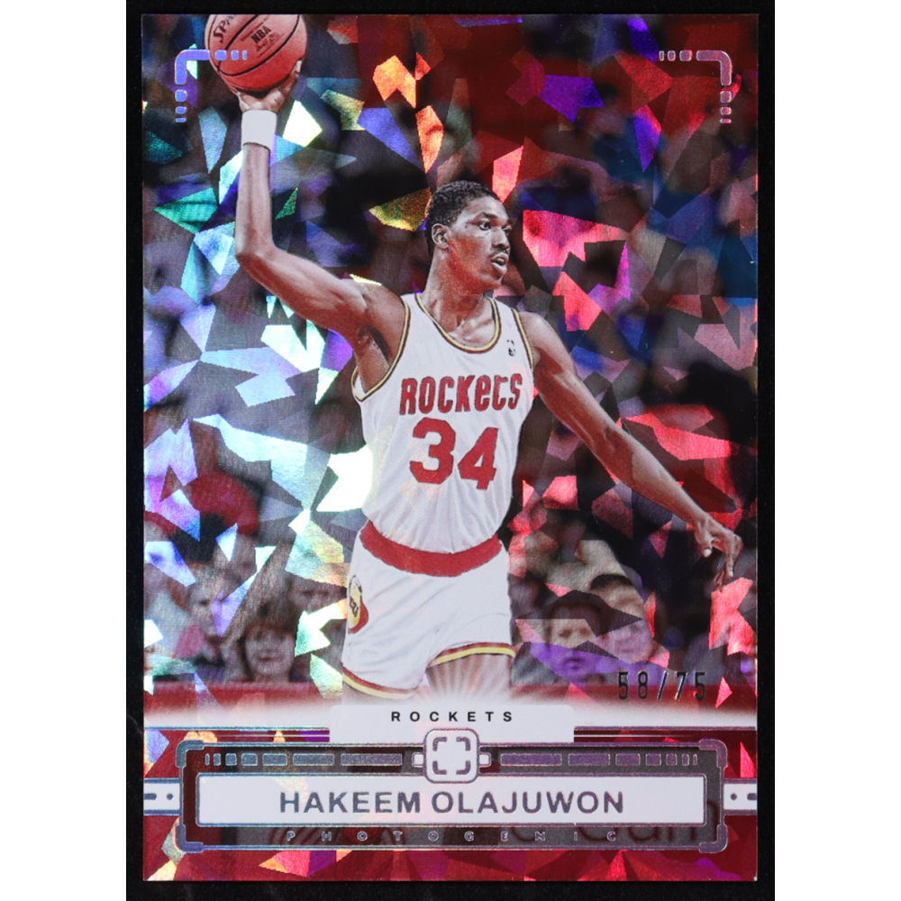 Hakeem Olajuwon 2023-24 Panini PhotoGenic Diamond #139 #58/75 at PristineAuction.com