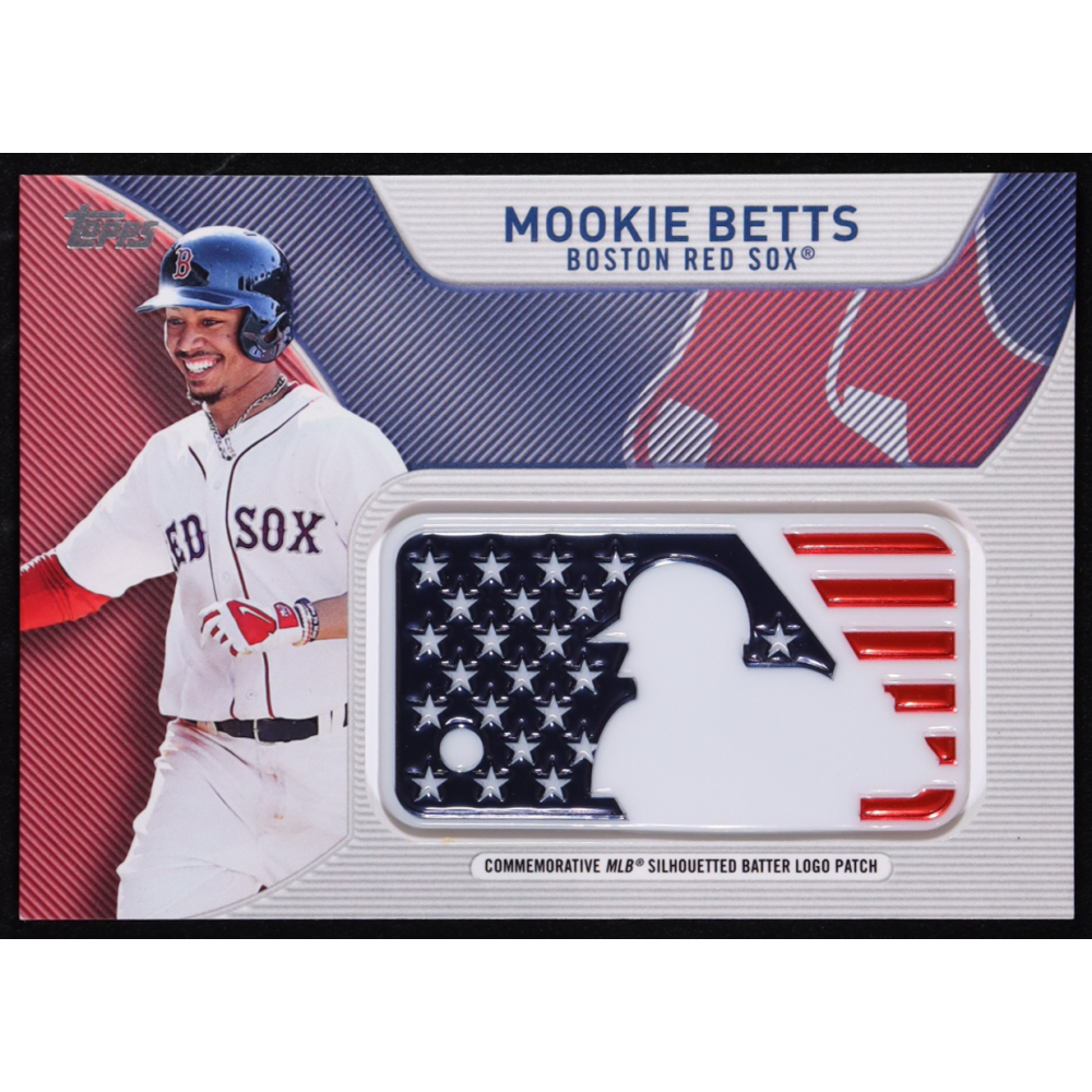 Mookie Betts 2017 Topps Independence Day MLB Logo Patch #IDMLMBE at PristineAuction.com