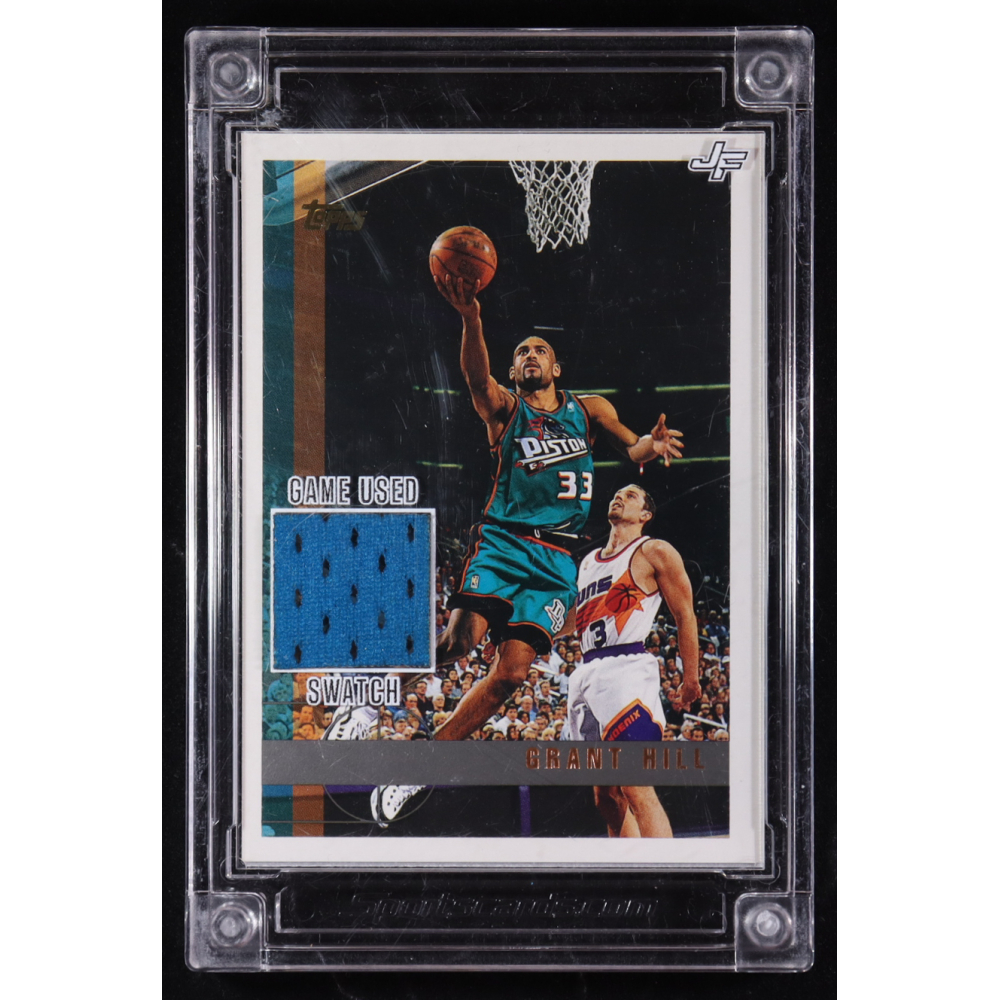 Grant Hill 2022-23 Jersey Fusion Basketball Game Used Swatch #GH96 at PristineAuction.com