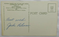 Jackie Robinson Signed Hall of Fame Plaque Postcard Inscribed "Best Wishes" (JSA) at PristineAuction.com