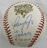 Luis Sojo Signed 2000 World Series Baseball Inscribed "WS Champs 96-98-99-00" (JSA) at PristineAuction.com